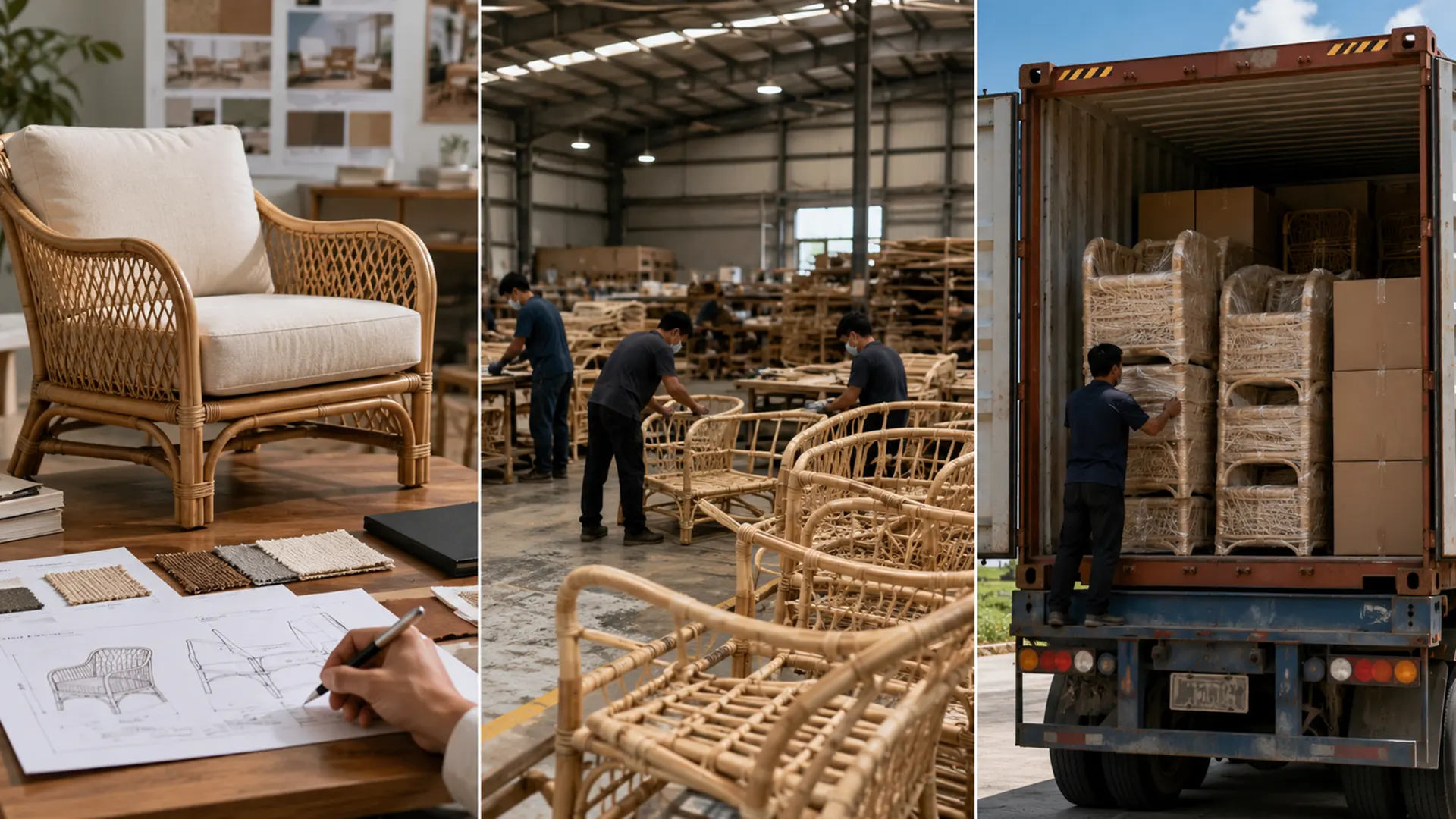 Tempi Di Consegna Dei Mobili In Rattan: Dall'Approvazione Del Campione Al Carico Container