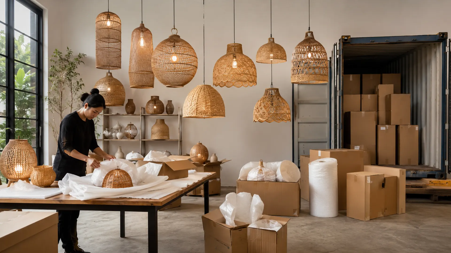 Wholesale Rattan Lighting: Sourcing, Packing And Container Planning