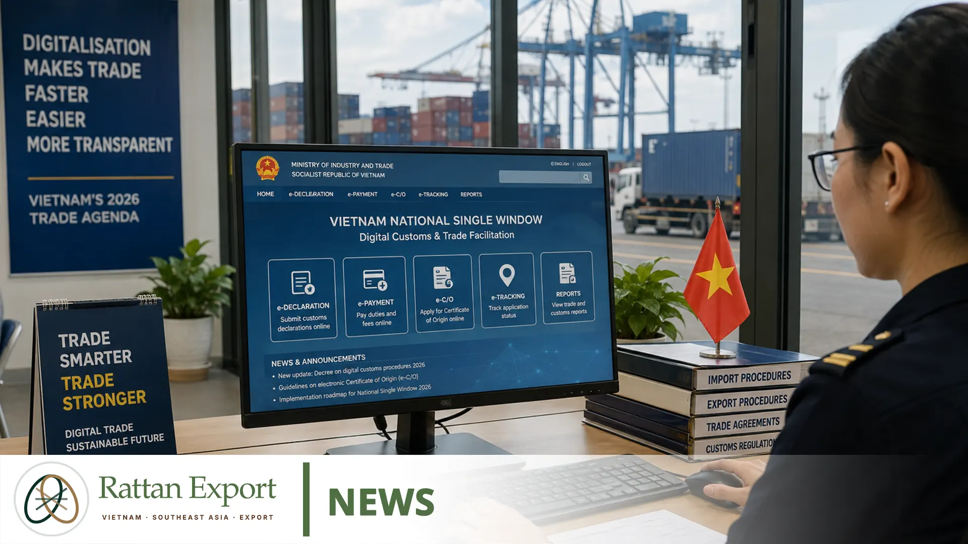 La Digitalizzazione Delle Procedure Di Import-Export Sale Tra Le Priorità Dell’Agenda Commerciale Vietnamita 2026