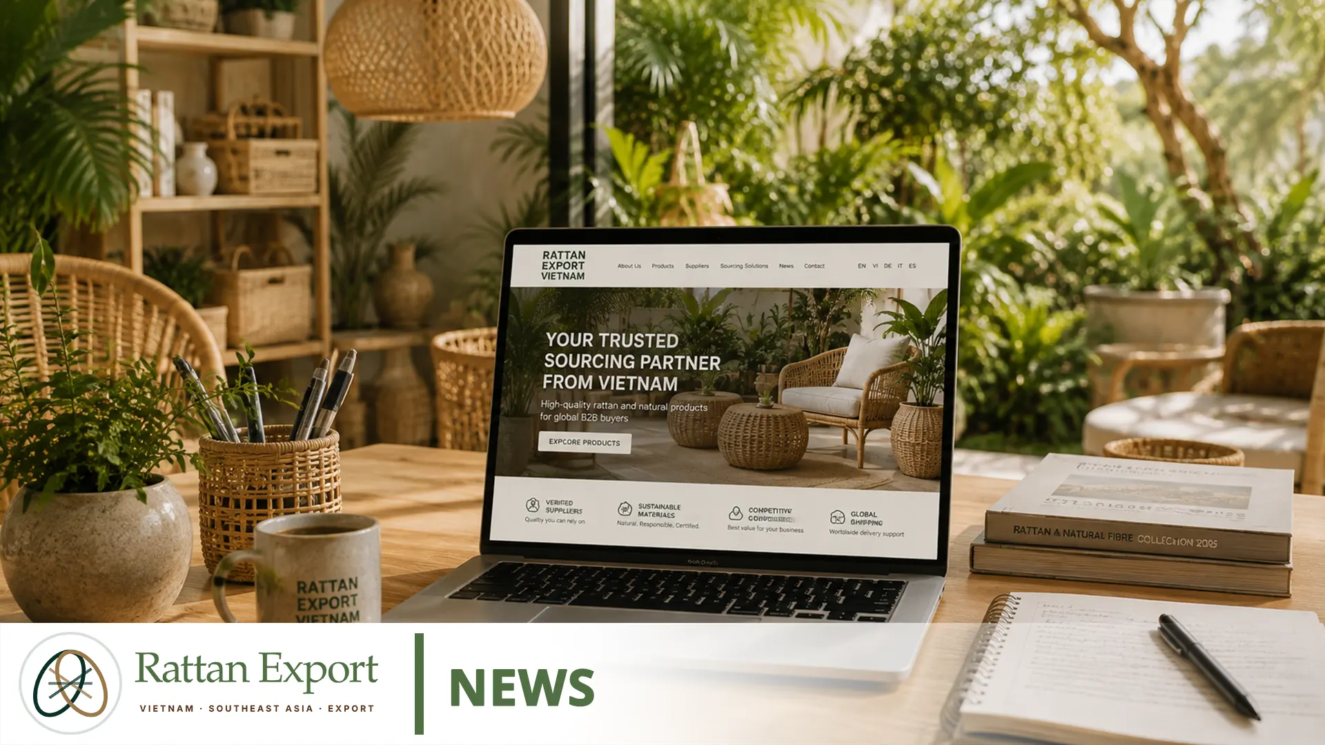 Rattan Export Vietnam Comienza A Desarrollar Una Plataforma B2B Multilingüe De Abastecimiento Para Compradores Globales
