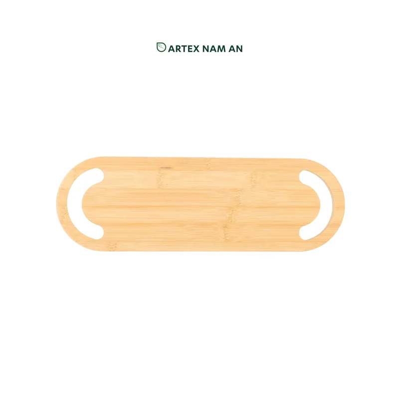 Rattan Export Oval Shape Bamboo Serving Boards Wholesale sustainable, non-toxic, food safe, FSC certified Chopping and Serving Board - REX-BB042025-002
