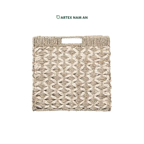 Rattan Export Seagrass Storage Basket Wholesale Foldable Rustic Organizer for Home, Office and HORECA Use - REX-GBS042025-020