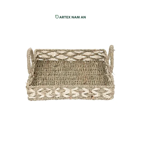 Rattan Export Wholesale Tray made from Seagrass and Palm Leaf for Kitchen and Living Room Decoration, Home, Office, HORECA and Retail Displays - REX-GBS042025-029