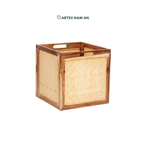 Rattan Export Wholesale Storage Basket made from Acacia Wood - REX-GBS042025-037