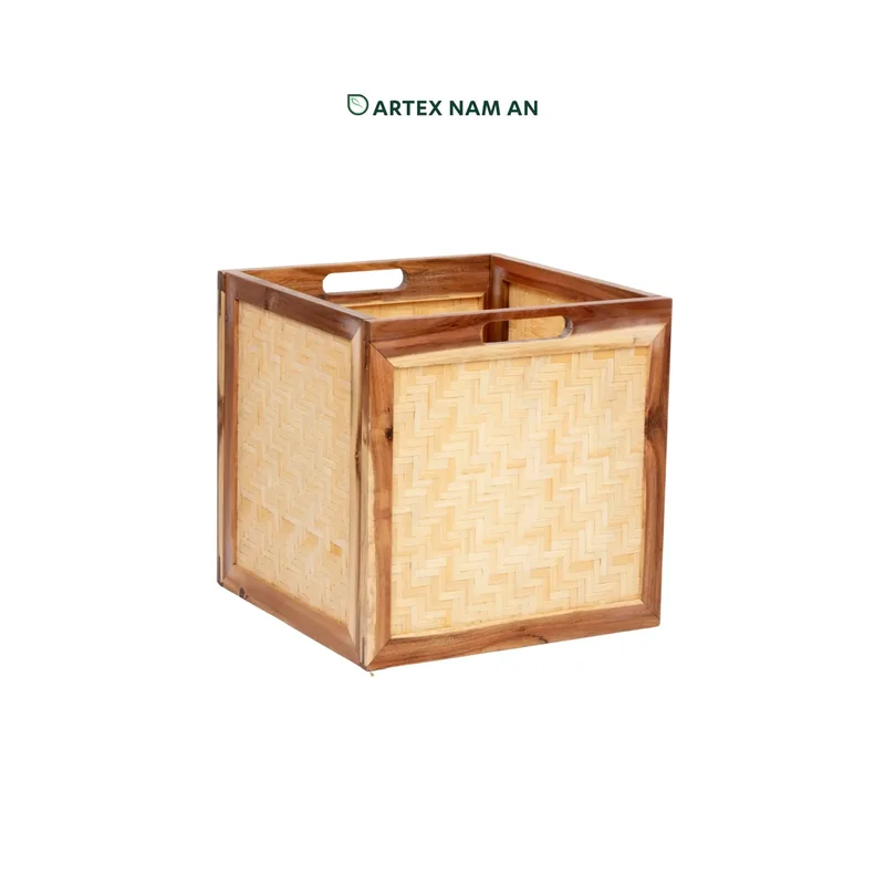 Rattan Export Wholesale Storage Basket made from Acacia Wood - REX-GBS042025-037