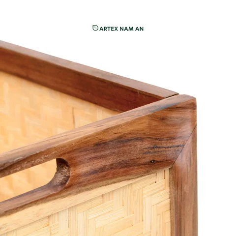 Rattan Export Wholesale Storage Basket made from Acacia Wood - REX-GBS042025-037