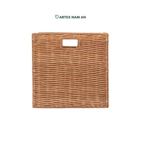 Rattan Export Wholesale Storage Basket Made From Rattan Great for Ikea Kallax Shelves and Home, Office, HORECA Storage - REX-GBS042025-045
