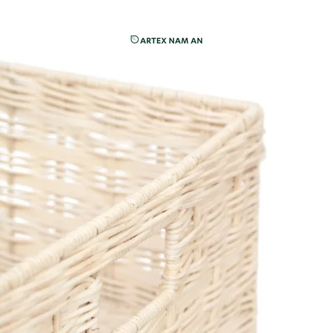 Rattan Export Wholesale Rattan Basket for Ikea Kallax Shelves in Off White - REX-GBS042025-053