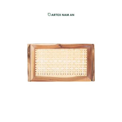 Rattan Export Wholesale Storage Basket Made From Acacia Wood, with Bamboo Mesh, Knock Down Design for Ikea Kallax Shelves, Home, Office, HORECA & Retail Organization - REX-GBS042025-059