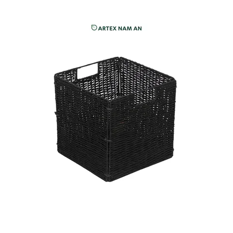 Rattan Export Wholesale Storage Basket made from Natural Rattan, with Foldable Design for Ikea Kallax Shelves, Home, Office and HORECA Organization - REX-GBS042025-061