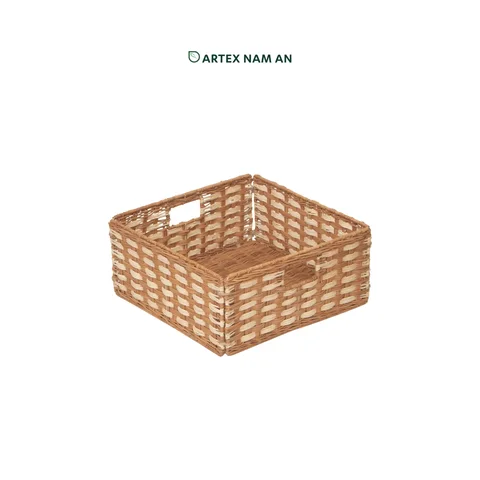 Rattan Export Wholesale Storage Basket made from Rattan Beautiful for Ikea Kallax Shelves, Home, Office and HORECA Organization - REX-GBS042025-064