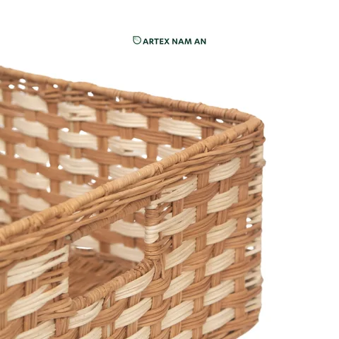 Rattan Export Wholesale Storage Basket made from Rattan Beautiful for Ikea Kallax Shelves, Home, Office and HORECA Organization - REX-GBS042025-064