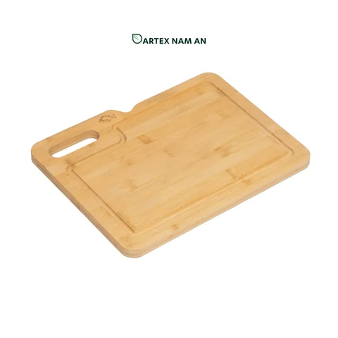 Rattan Export Natural Bamboo Wholesale Cutting Board with Lazer Engrave for HORECA & Retail - REX-GSF-260001