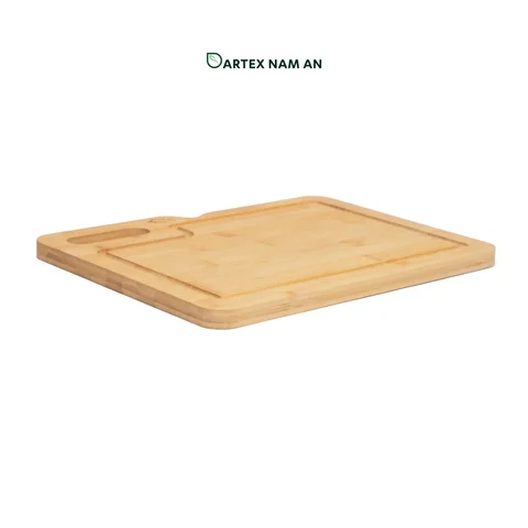 Rattan Export Natural Bamboo Wholesale Cutting Board with Lazer Engrave for HORECA & Retail - REX-GSF-260001