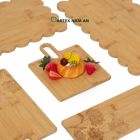 Rattan Export Natural Bamboo Wholesale Serving Board, Cheese Board for HORECA, Retail, and Corporate Gifting - REX-GSF-260009