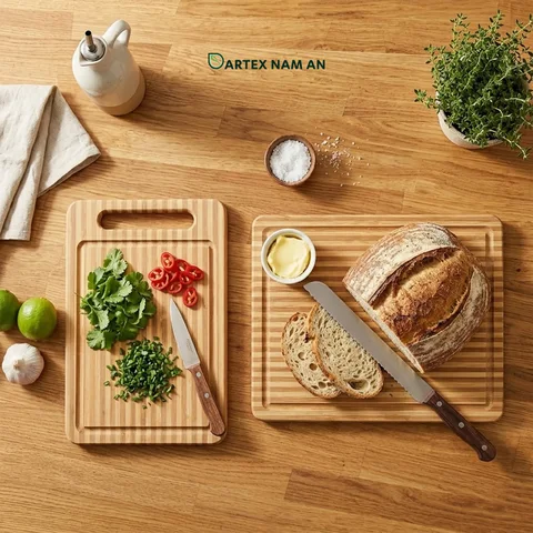 Rattan Export Wholesale Cutting Board set of 2 made from Bamboo for Home, HORECA, Retail, and Corporate Gifting - REX-GSF-260015