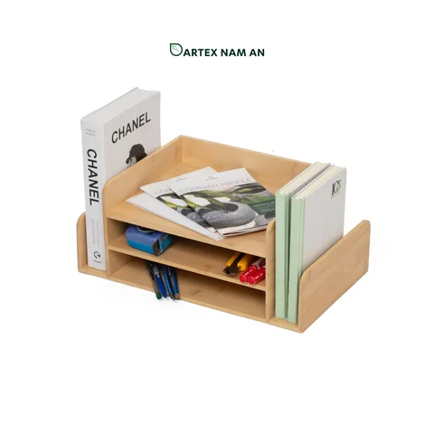 Rattan Export Wholesale Storage Container made from Natural Bamboo for Office Desk Organizing, HORECA & Retail - REX-GSF-260021