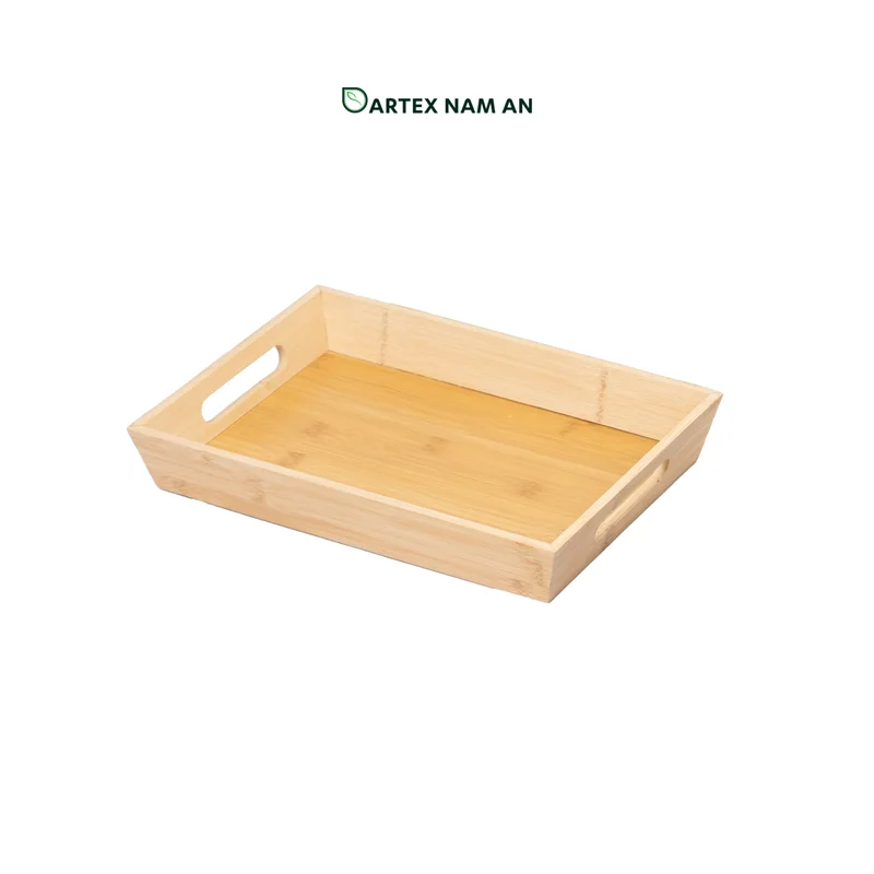 Rattan Export Bamboo Wholesale Serving Tray with Handles for Home, HORECA, Corporate Office, and Retail - REX-GSF-260032