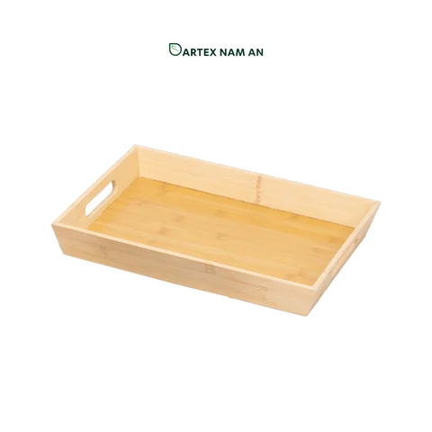 Rattan Export Bamboo Wholesale Serving Tray with Handles for Home, HORECA, Corporate Office, and Retail - REX-GSF-260032