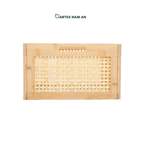 Rattan Export Collapsible Wholesale Storage Basket made from Natural Bamboo for HORECA, Office, and Retail - REX-GSF-260033