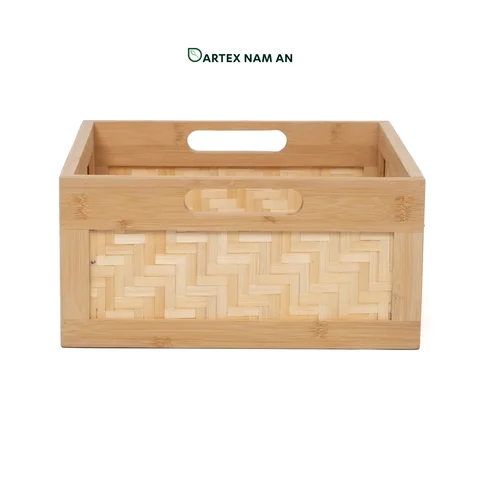 Rattan Export Wholesale Storage Basket made from Natural Bamboo for HORECA, Office, and Retail - REX-GSF-260034