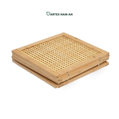 Rattan Export Knock-Down Natural Bamboo Wholesale Storage Basket for HORECA, Office, and Retail - REX-GSF-260035