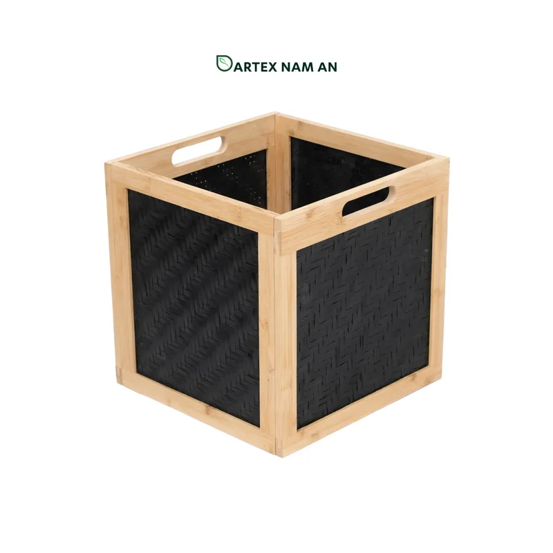 Rattan Export Collapsible Wholesale Storage Basket made from Bamboo for HORECA, Office, and Retail - REX-GSF-260038