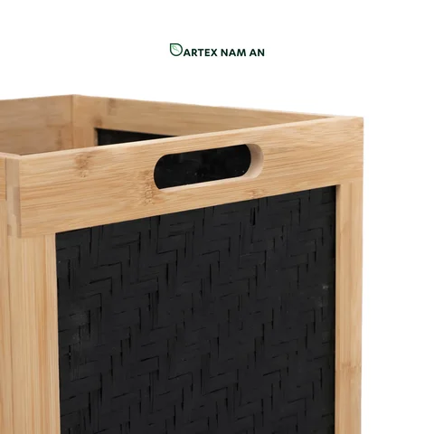 Rattan Export Collapsible Wholesale Storage Basket made from Bamboo for HORECA, Office, and Retail - REX-GSF-260038