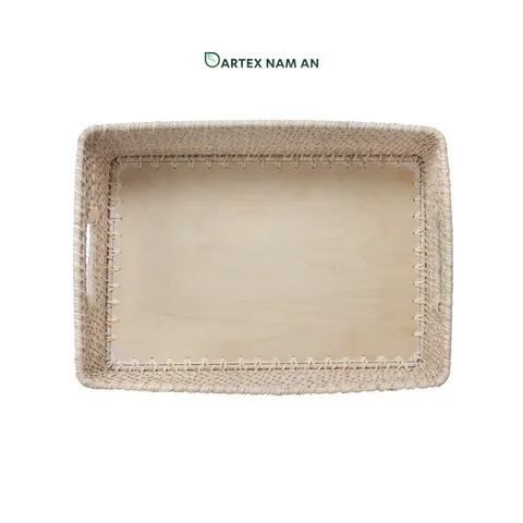 Rattan Export Wholesale Rattan Basket with Solid Bamboo Base for HORECA, Office, and Home Retail - REX-GSF-260041