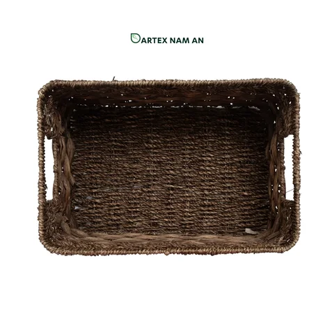 Rattan Export Wholesale Storage Basket made from Water Hyacinth and Seagrass for HORECA, Office, and Retail - REX-GSF-260045