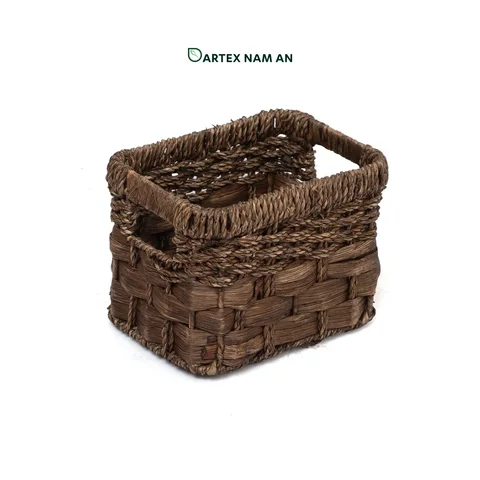 Rattan Export Wholesale Storage Basket made from Water Hyacinth and Seagrass for HORECA, Office, and Retail - REX-GSF-260045