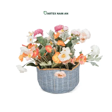 Rattan Export Wholesale Planter made from Rattan in Set of 3 for HORECA, Corporate Receptions, and Home Decor Retail - REX-GSF-260052