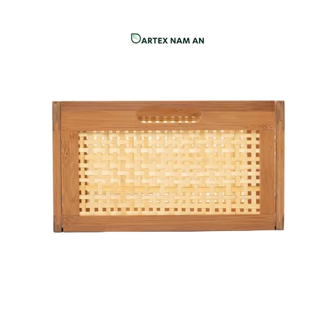 Rattan Export Natural Bamboo Wholesale Storage Basket, Cube Basket Collapsible for HORECA, Office, and Retail - REX-GSF-260068