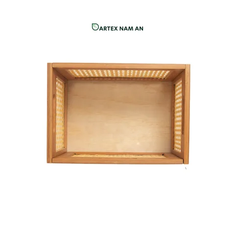 Rattan Export Natural Bamboo Wholesale Storage Basket, Cube Basket Collapsible for HORECA, Office, and Retail - REX-GSF-260068