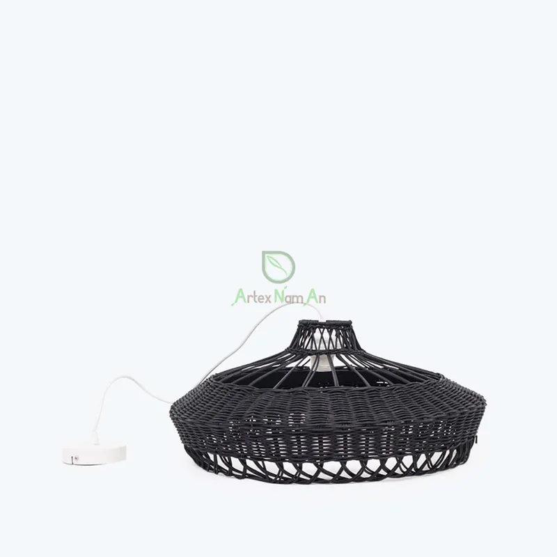 Rattan Export Black Modern Pendant Lights Woven Hanging Ceiling Decorative Lamp From Vietnam Suppliers - REX-R 09 21 008 01