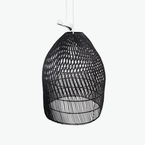 Rattan Export Natural large black chandeliers pendant lampshades also woven rattan hanging lamp for home decor - REX-R 17 08 001 01