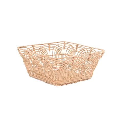 Rattan Export Wholesale Storage Basket Made from Natural Rattan with Metal Frame - REX-RT0100021801ME