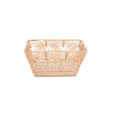 Rattan Export Wholesale Storage Basket Made from Natural Rattan with Metal Frame - REX-RT0100021801ME