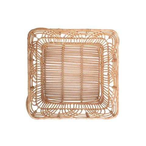 Rattan Export Wholesale Storage Basket Made from Natural Rattan with Metal Frame - REX-RT0100021801ME