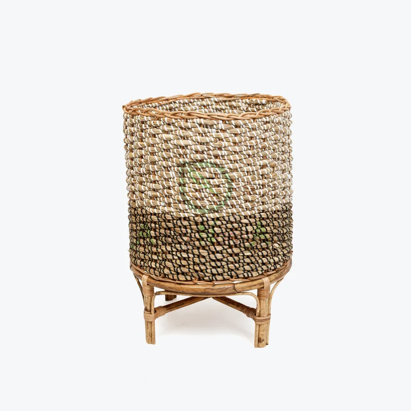 Rattan Export Seagrass Planter With Removable Stand - REX-SG0100000501e