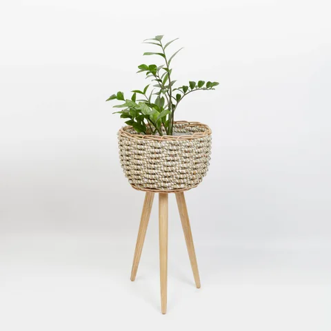 Rattan Export Seagrass Planter With Removable Stand - REX-SG0100000501F
