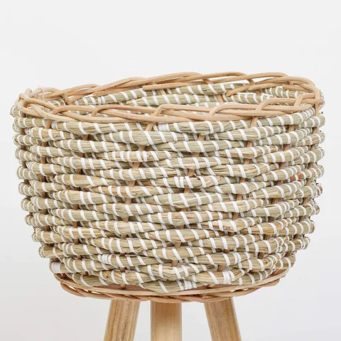 Rattan Export Seagrass Planter With Removable Stand - REX-SG0100000501F