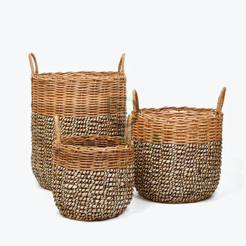 Rattan Export Banana Storage Basket With Handles - REX-SG0100011401