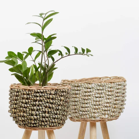 Rattan Export Seagrass Planter With Removable Stand - REX-SG0100011601