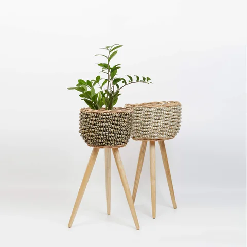 Rattan Export Seagrass Planter With Removable Stand - REX-SG0100011601