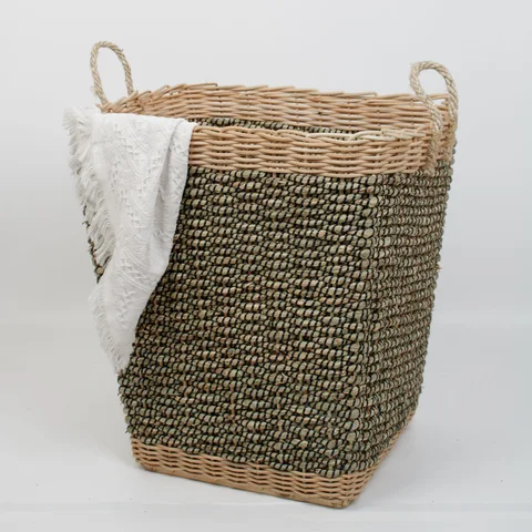 Rattan Export Large Storage Laundry Basket With Handles - REX-SG0100019001