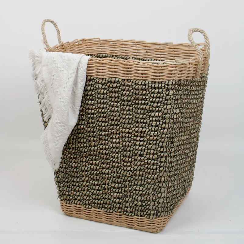Rattan Export Large Storage Laundry Basket With Handles - REX-SG0100019001