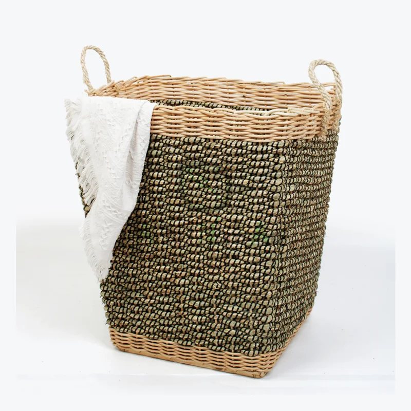Rattan Export Large Seagrass Storage Laundry Basket With Handles - REX-SG0100022301