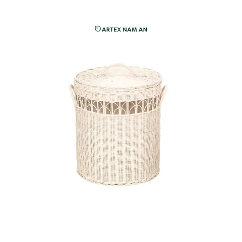 Rattan Export Rattan Laundry Basket Wholesale in Set of 2, Modern Rattan Laundry Hamper for Home, Office and HORECA Organization - REX-ST-2409-01-32-PT