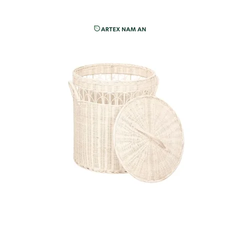 Rattan Export Rattan Laundry Basket Wholesale in Set of 2, Modern Rattan Laundry Hamper for Home, Office and HORECA Organization - REX-ST-2409-01-32-PT